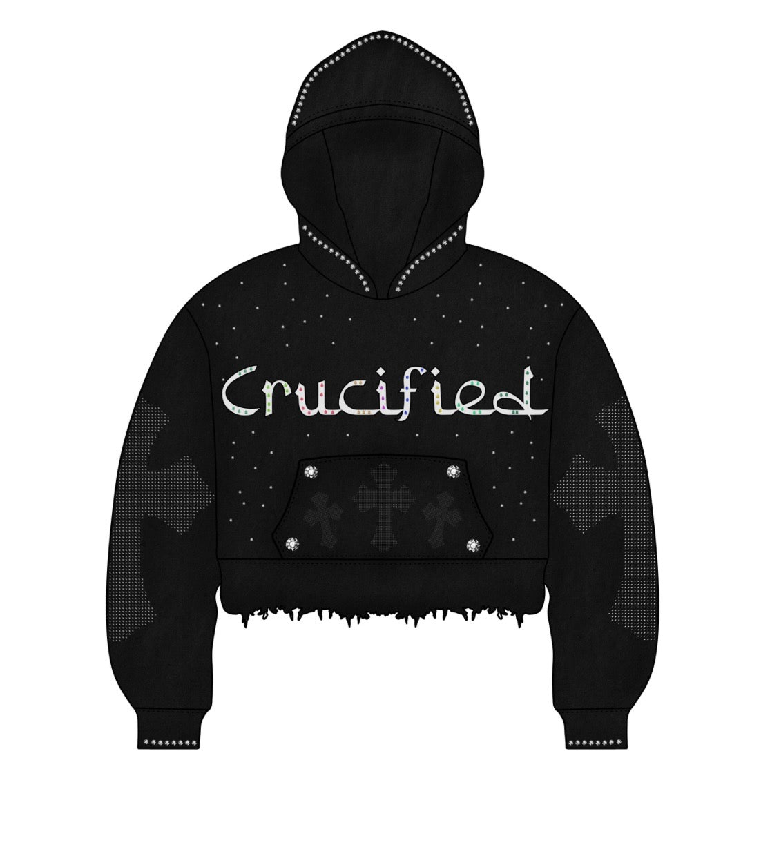 Crucified hoodie and sweatpants set